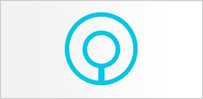 Κυκλικό γαλάζιο εικονίδιο του κώδωνα ενός Littmann Στηθοσκοπίου.
